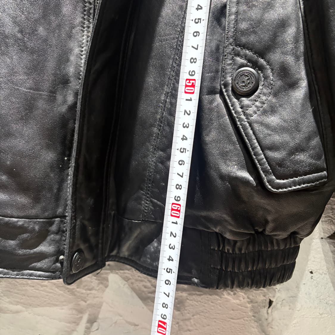 빈티지 양가죽 100% 봄버 자켓 상품이미지8