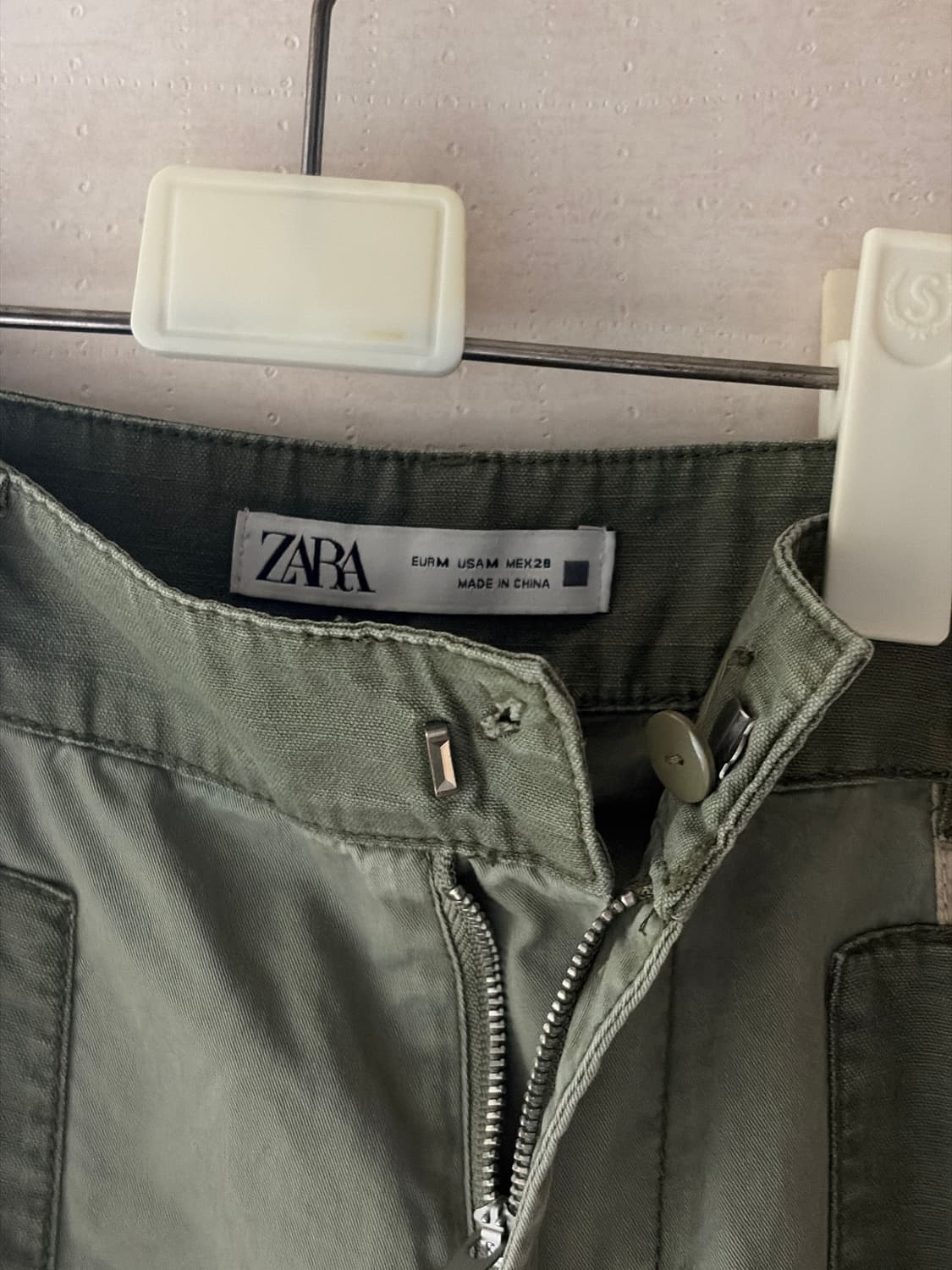 자라 배색 7부느낌 와이드팬츠 상품이미지4