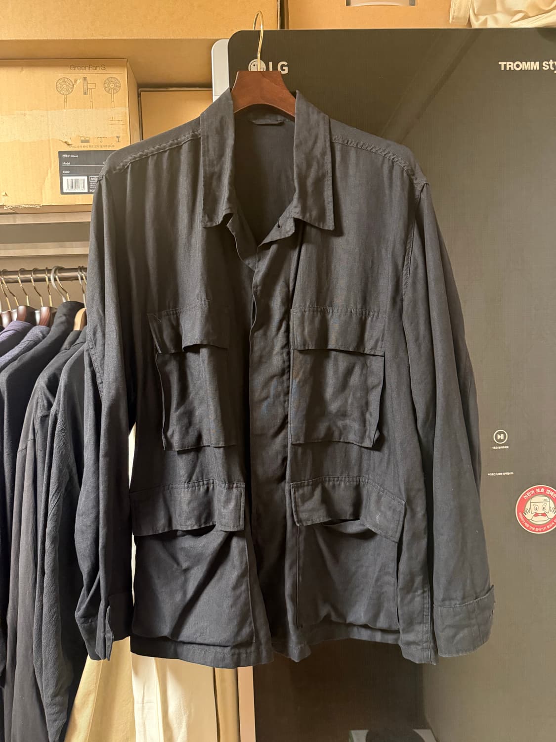 comoli 코모리 린넨 bdu 자켓 상품이미지1