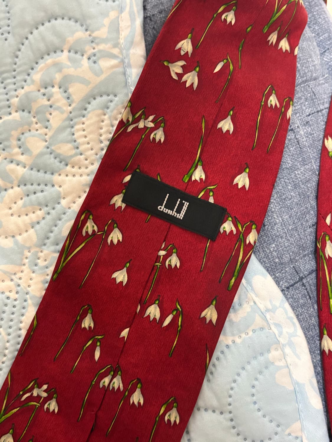 던힐 꽃 넥타이 상품이미지2