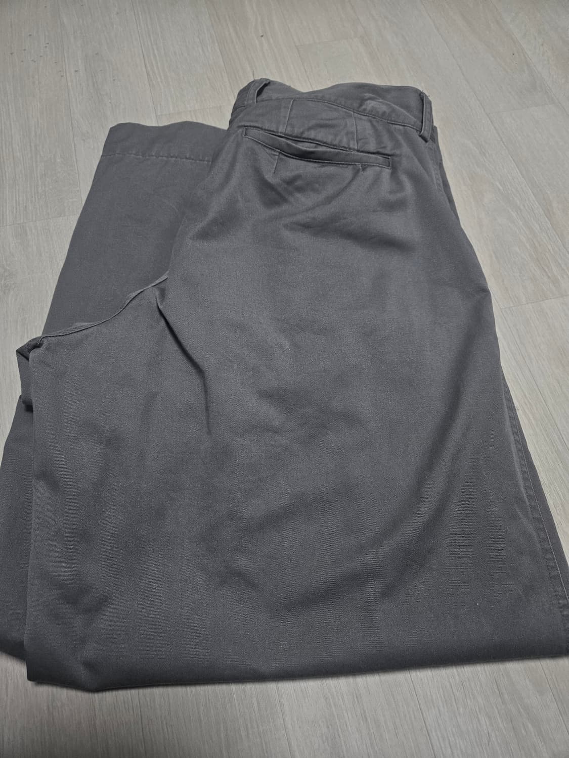 [2] 이얼즈어고 원턱와이드치노 더스티그레이 상품이미지1