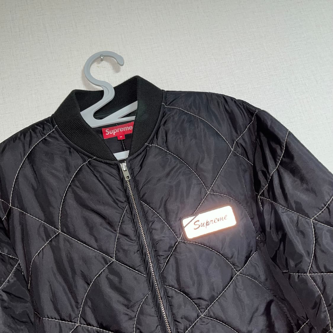슈프림 19ss 스파이더 퀼팅 자켓 블루종 상품이미지7