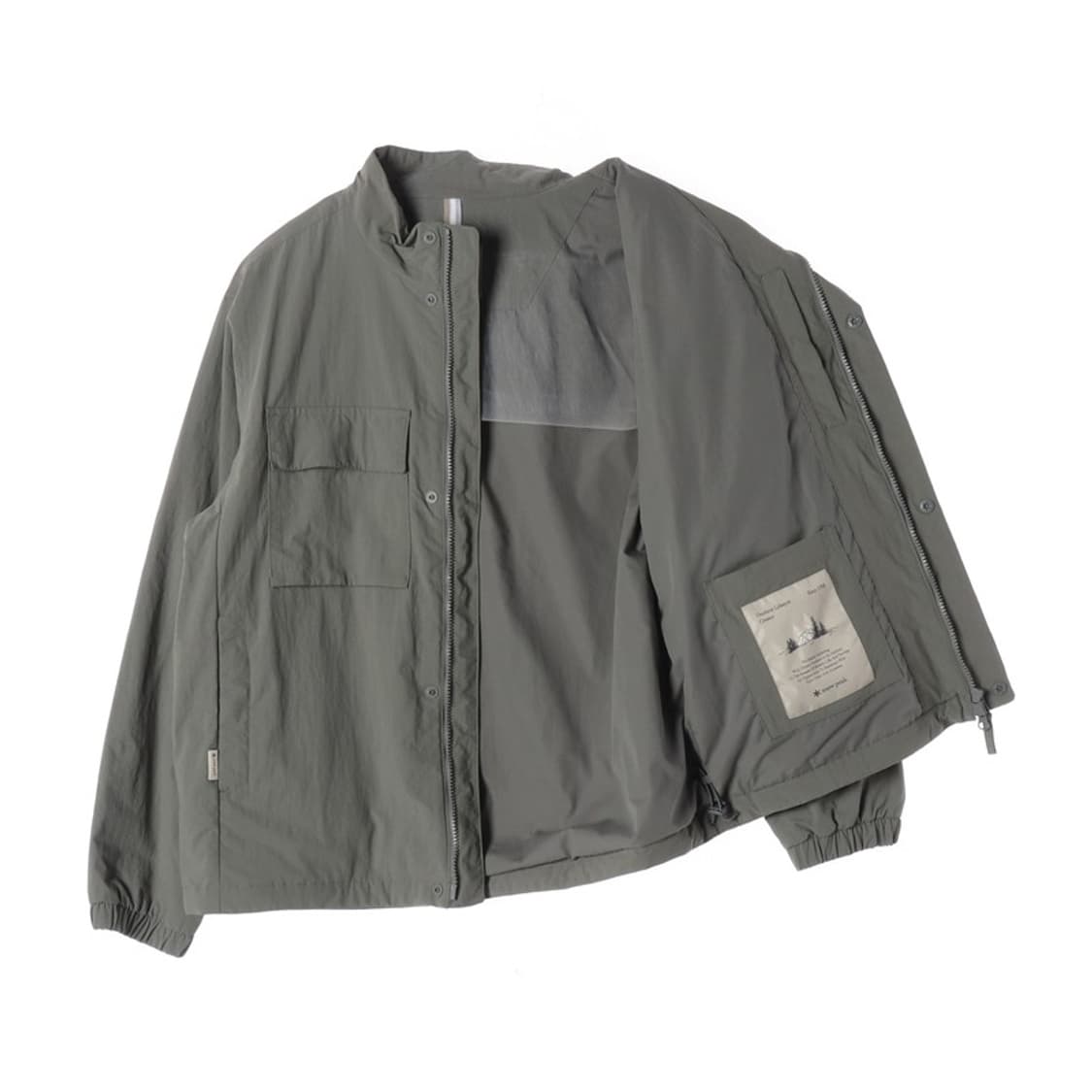 스노우피크 카키 미니멀 포켓 짚업 자켓 L 상품이미지2