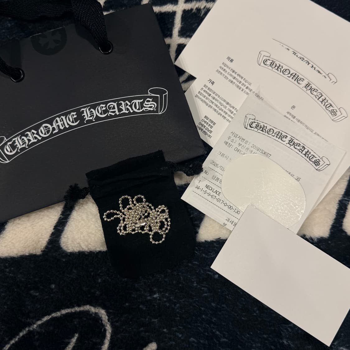 크롬하츠 볼체인 30인치 새상품 상품이미지1