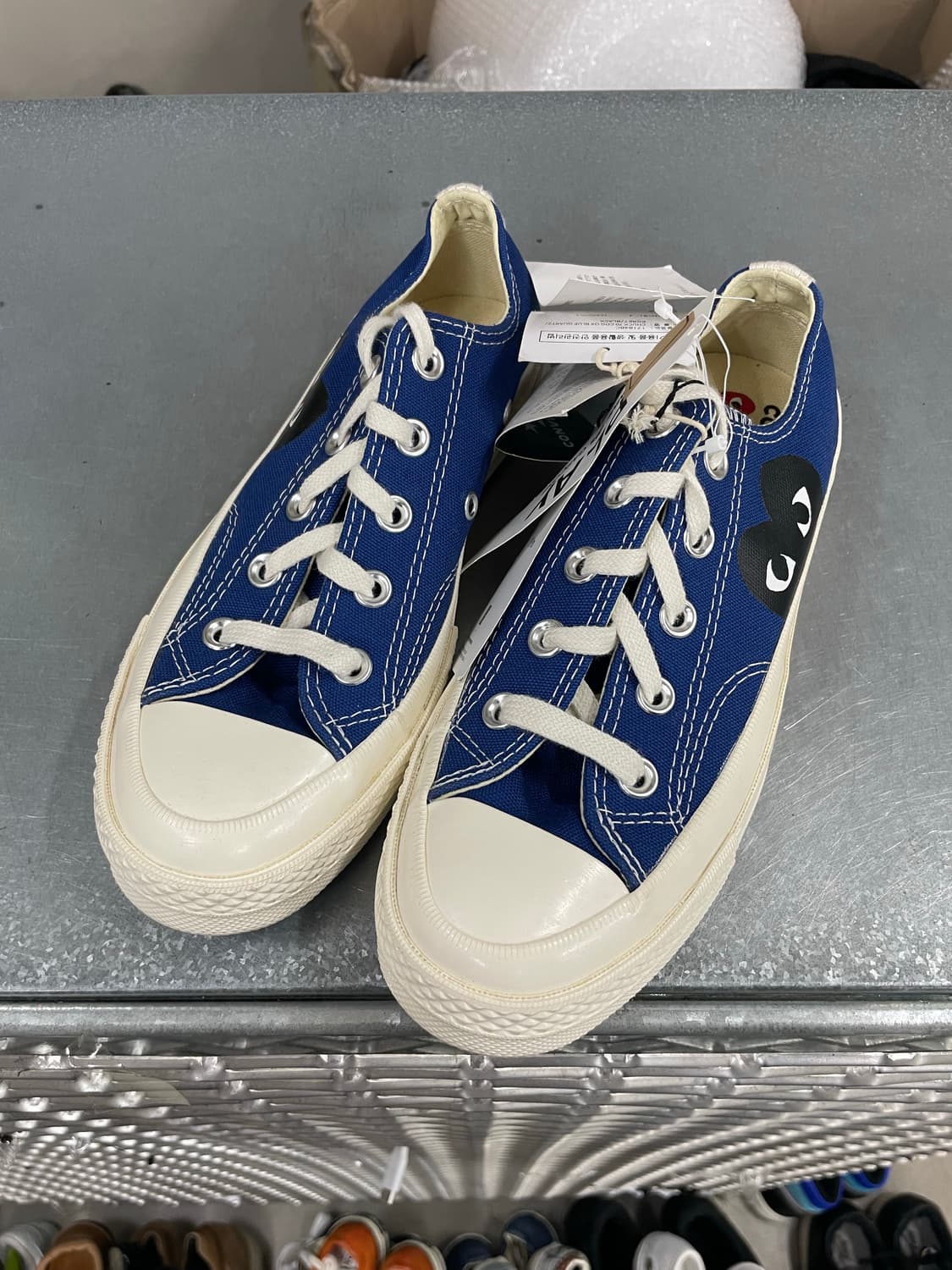 컨버스 x 꼼데 블루 로우 230mm(박스x)(gr-4619) 상품이미지2