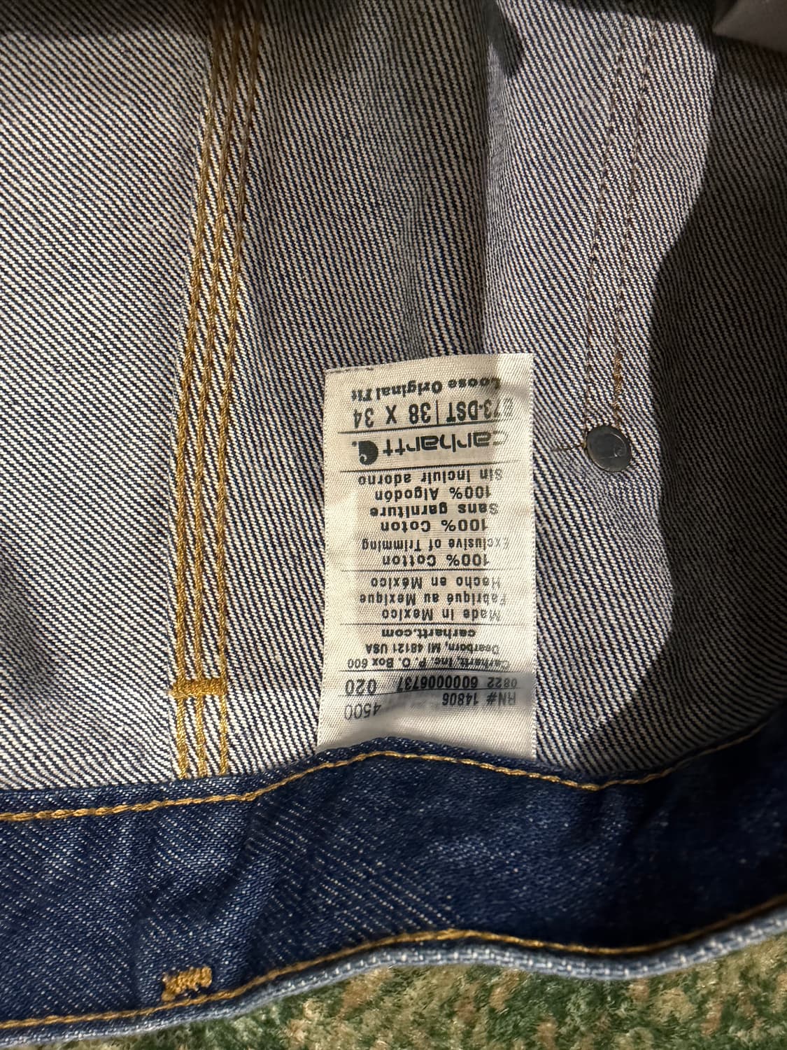 칼하트 더블니 팬츠 상품이미지2