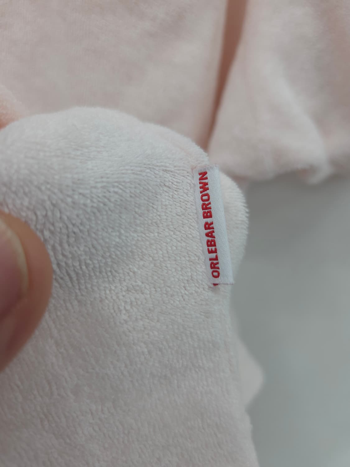 XL 올레바브라운 Orlebar Brown 핑크색 테리코튼 반팔 티셔츠 상품이미지3