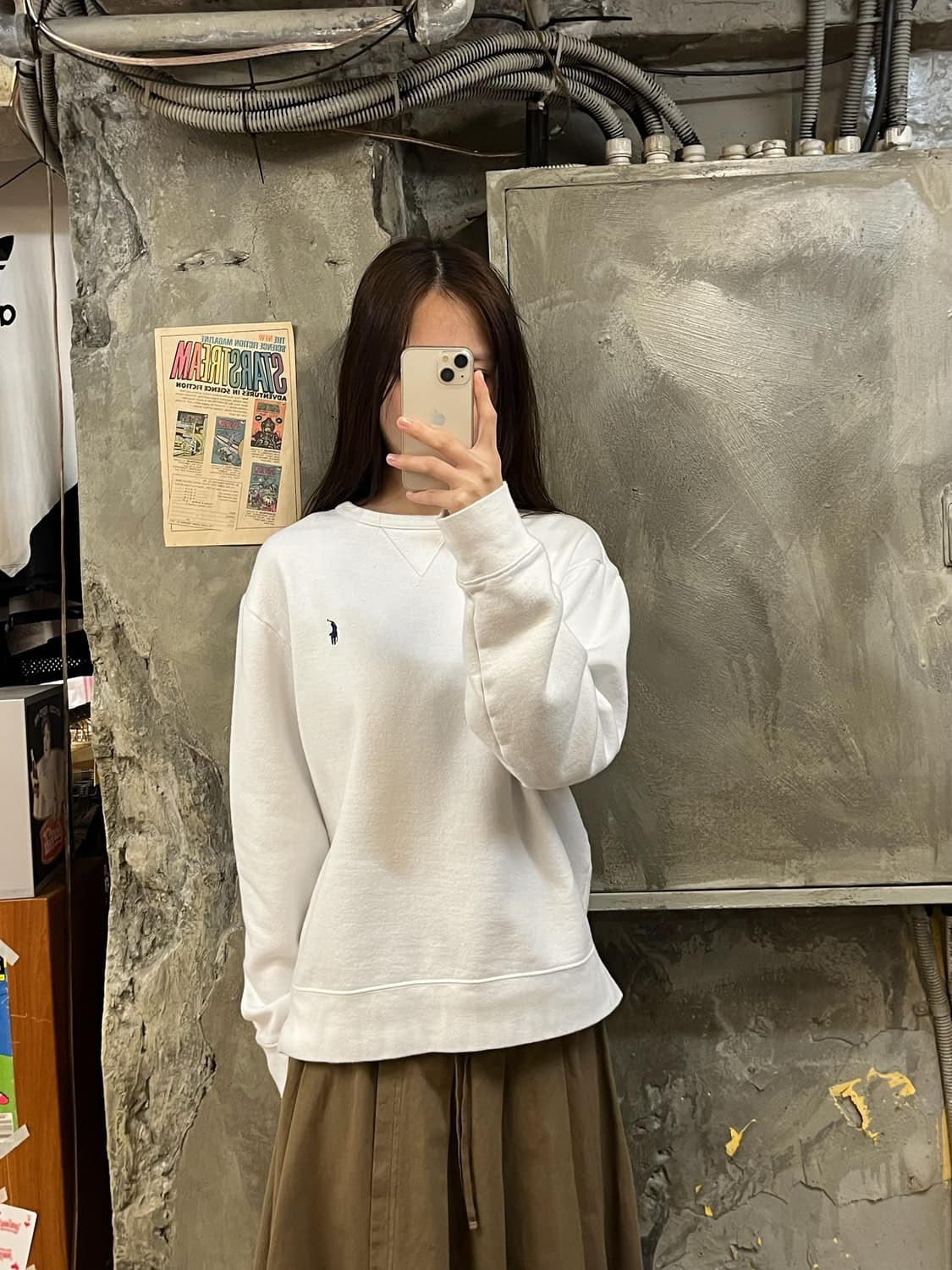 폴로 랄프로렌 맨투맨 화이트 M #csz984 상품이미지2