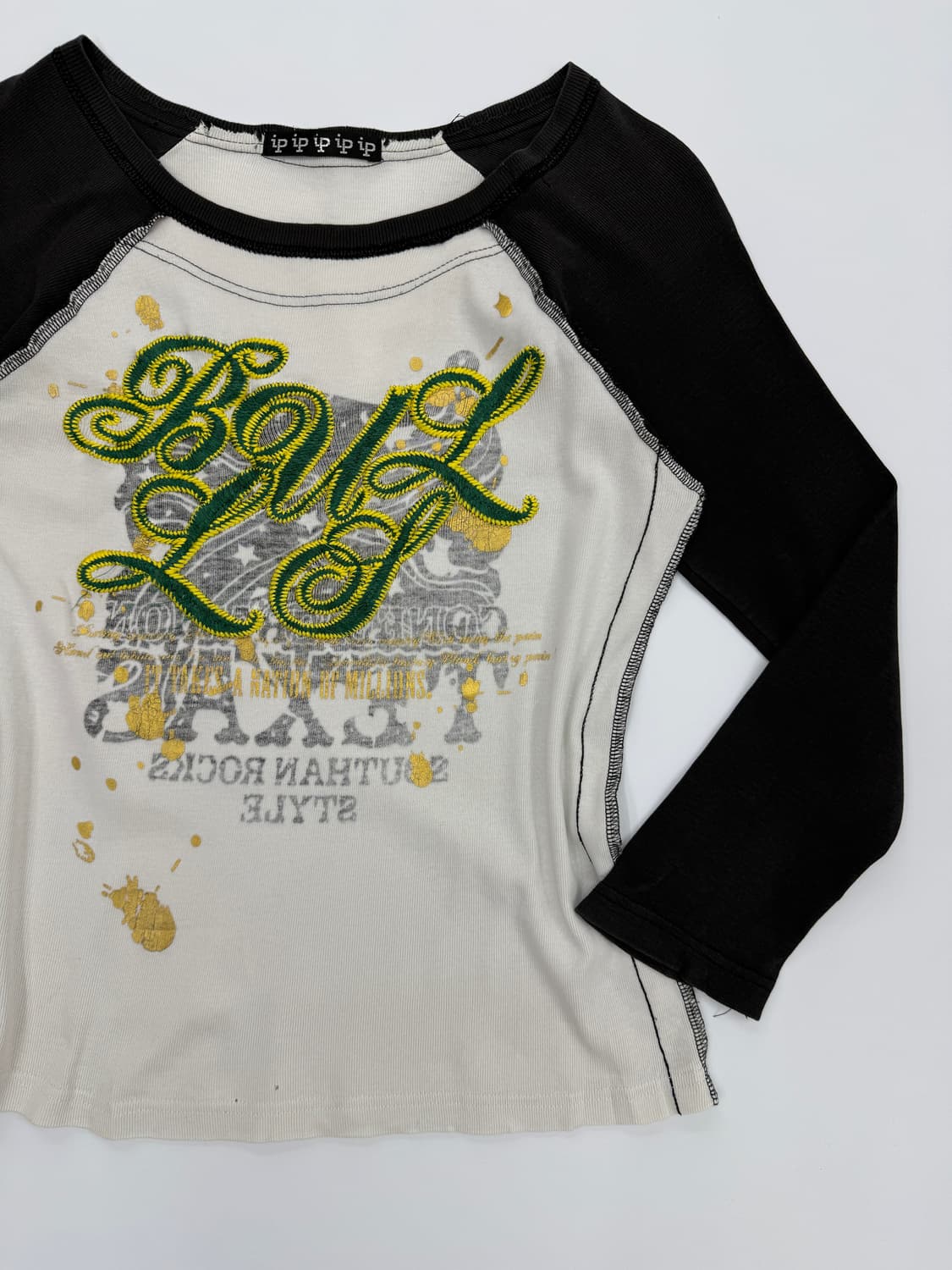 빈티지 레터링 고딕 펑크 긴팔티 상품이미지2