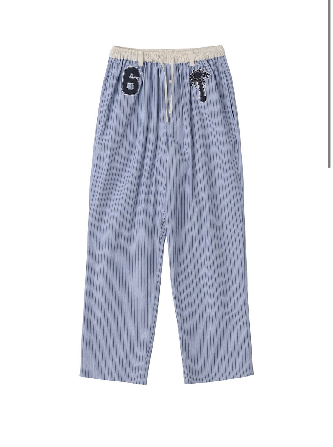 스컬프터 워크업 라이크디스 PJ팬츠 블루 스트라이프 XS 바지 상품이미지1