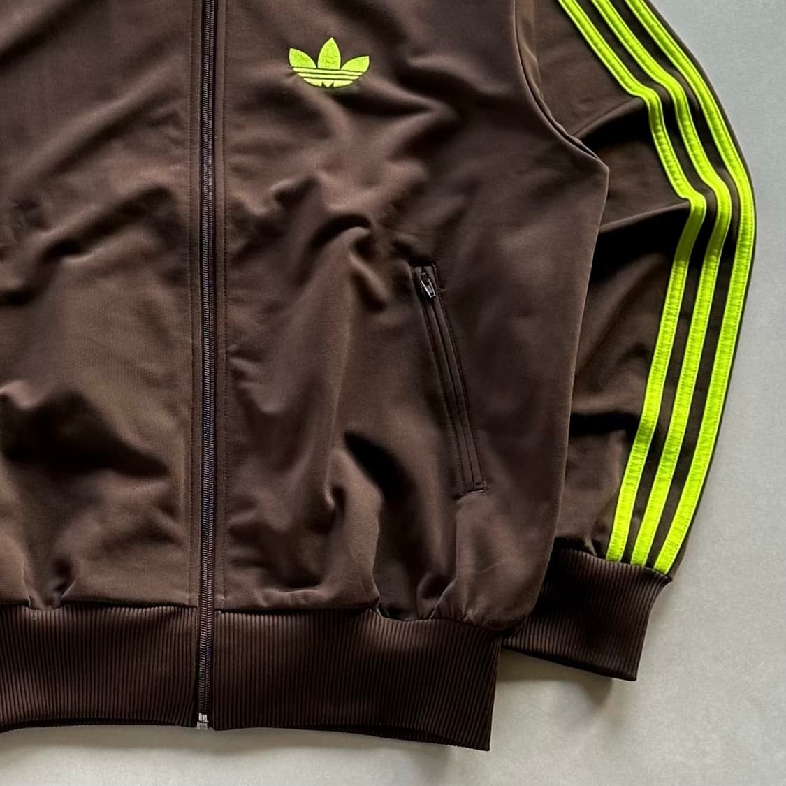 [M]아디다스 구형 파이어버드 초코 민트 브라운 트랙탑 져지 상품이미지4