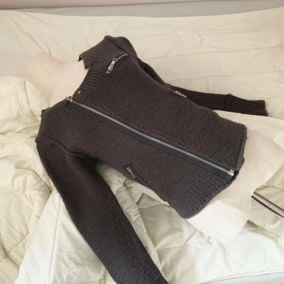 빈티지 후드집업 일본빈티지 와투케 후드집업 공겜여주 히피그런지 고딕깔 상품이미지2