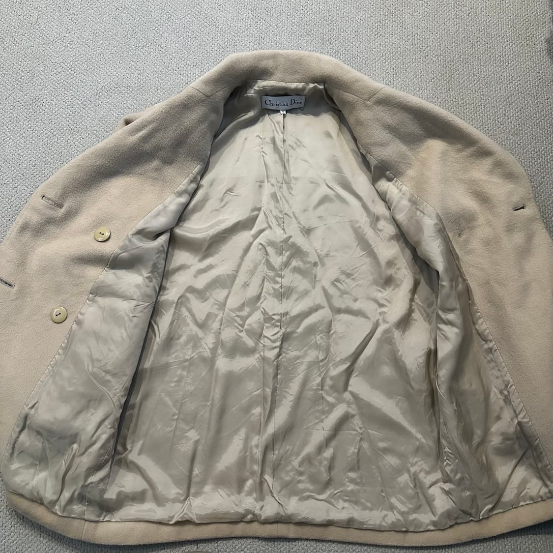 90s 크리스찬 디올 울 더블 코트 상품이미지7