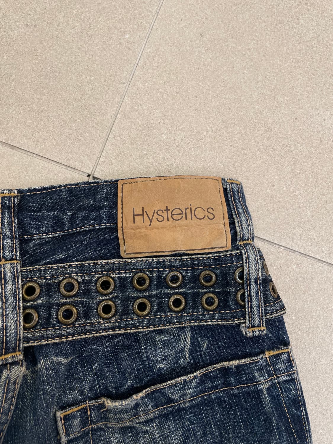 히스테릭글래머 데님 벨트 부츠컷 팬츠 상품이미지6