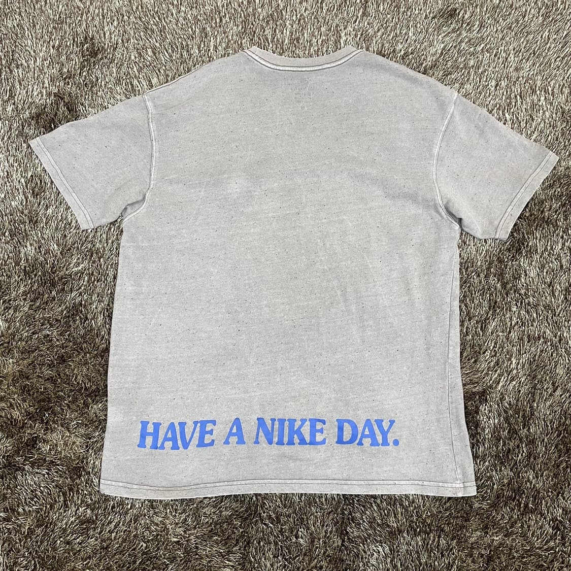 나이키 NIKE 오트밀 멜란지 플라워 자수 로고 반팔 티셔츠 XL 상품이미지5
