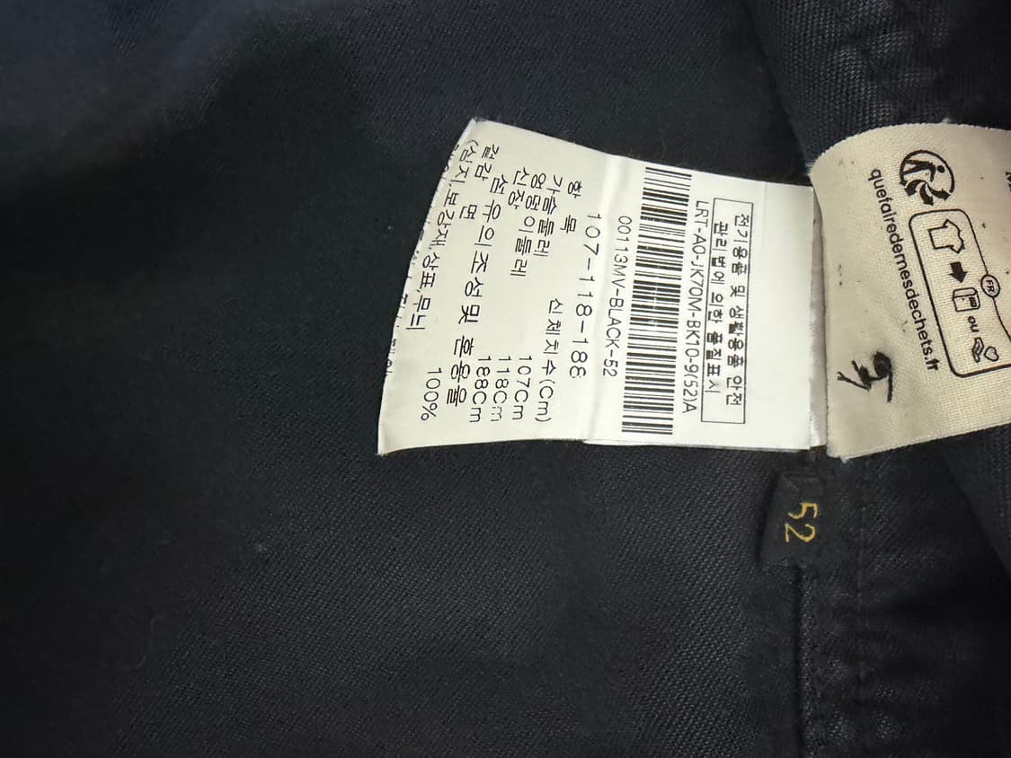 (52, xl)르몽생미셸 몰스킨 워시드블랙 상품이미지4