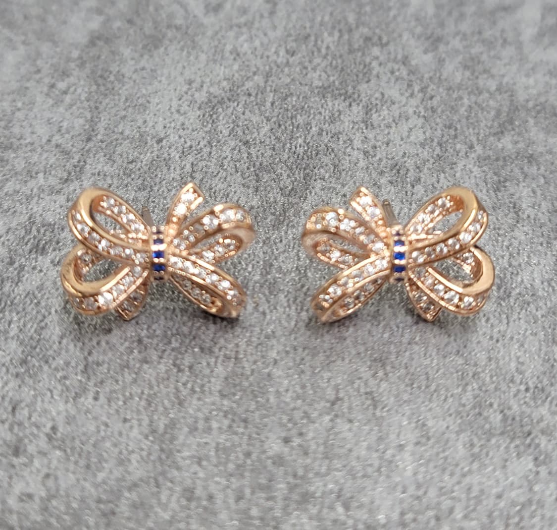 pave ribbon earrings 상품이미지3