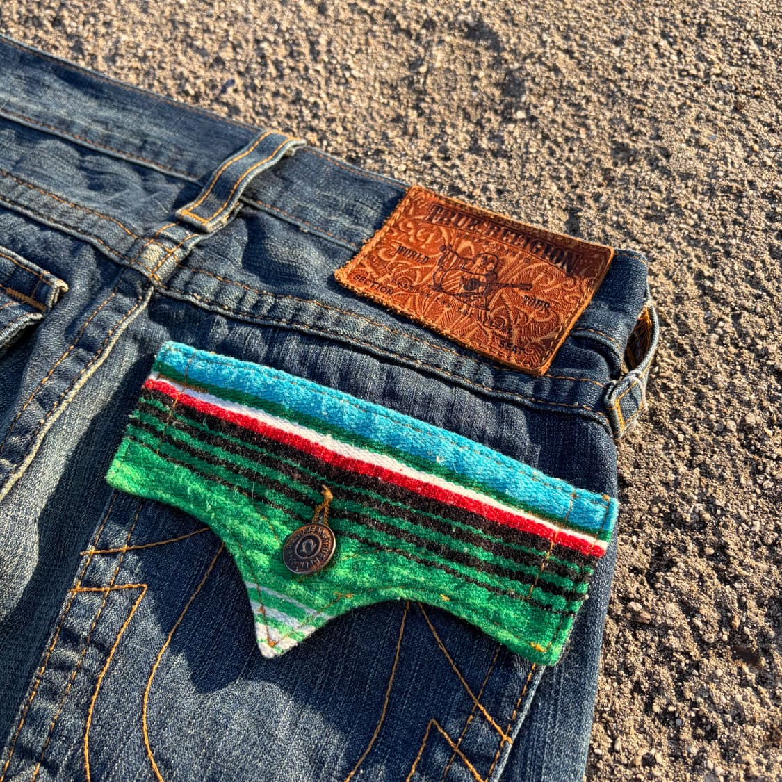 트루릴리전 플랩 포켓 스티치 데님팬츠 32 상품이미지9