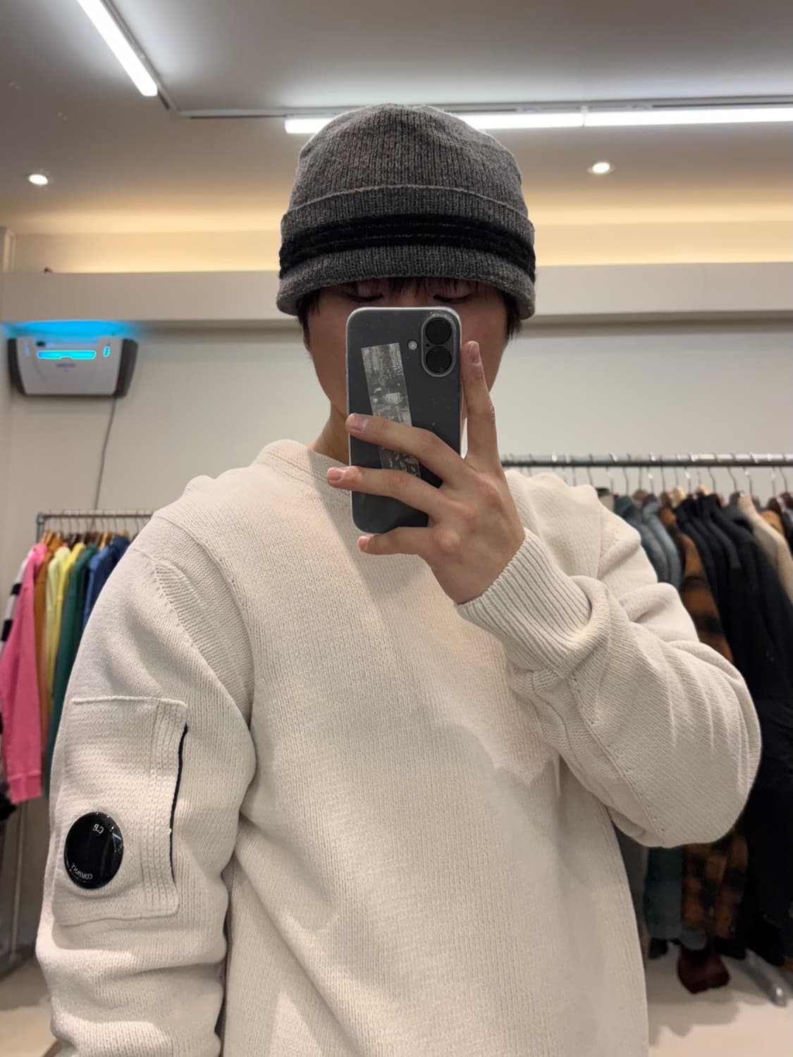 CP 컴퍼니 렌즈 와펜 크루넥 니트 상품이미지5