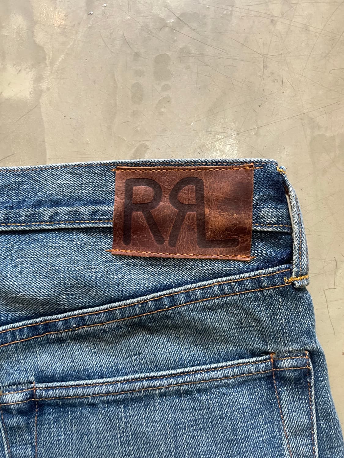 RRL Straight Leg Selvedge Denim 34x32 상품이미지6