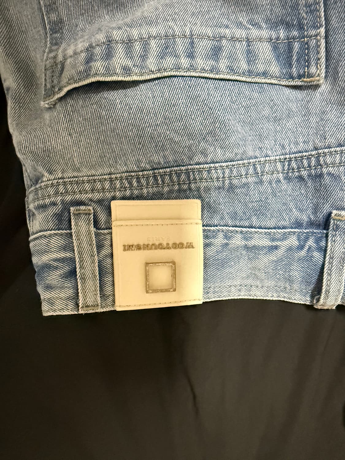 우영미 셔링 데님 팬츠 상품이미지5