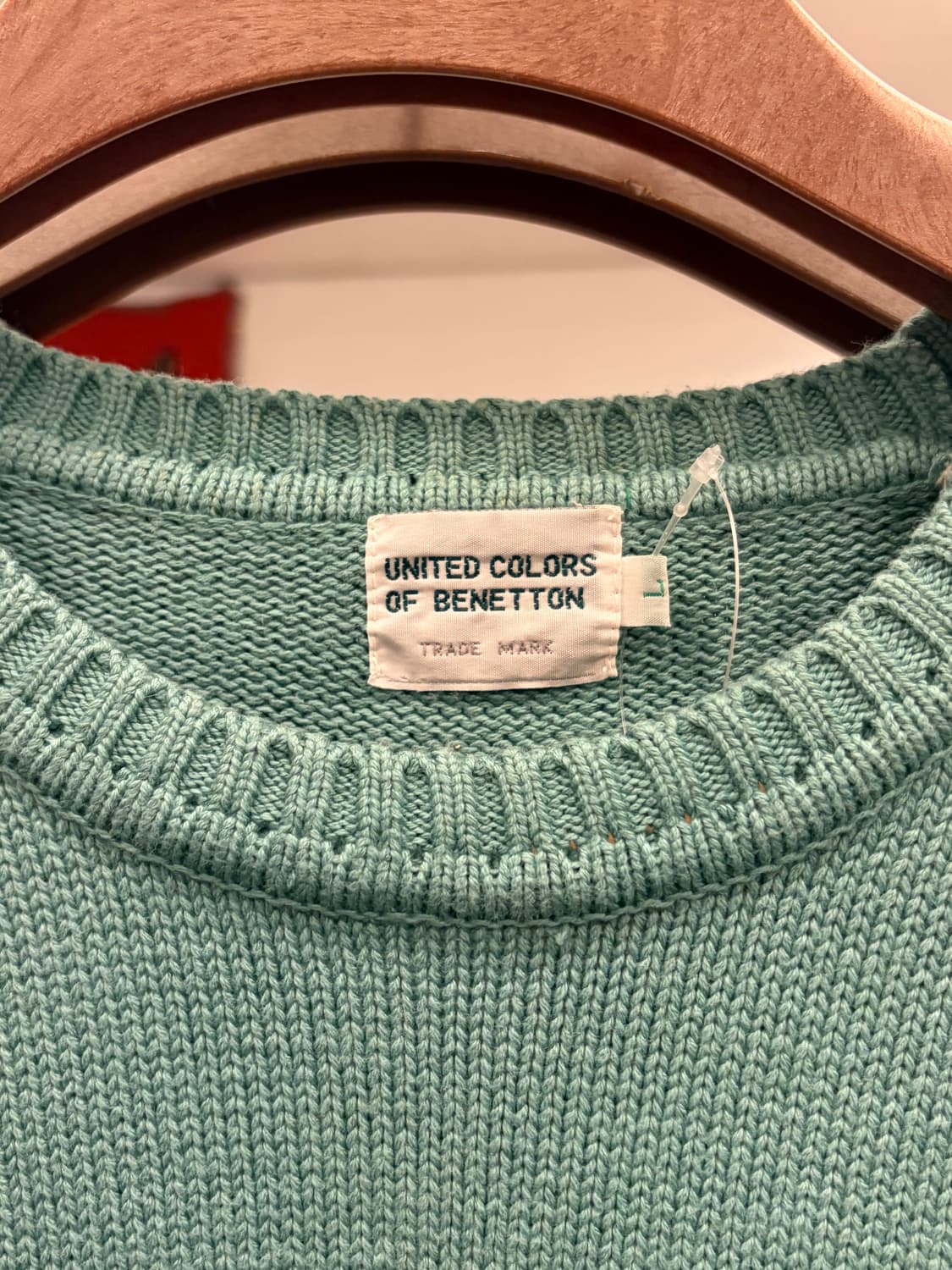 Benetton 베네통 립 코튼 니트 상품이미지8