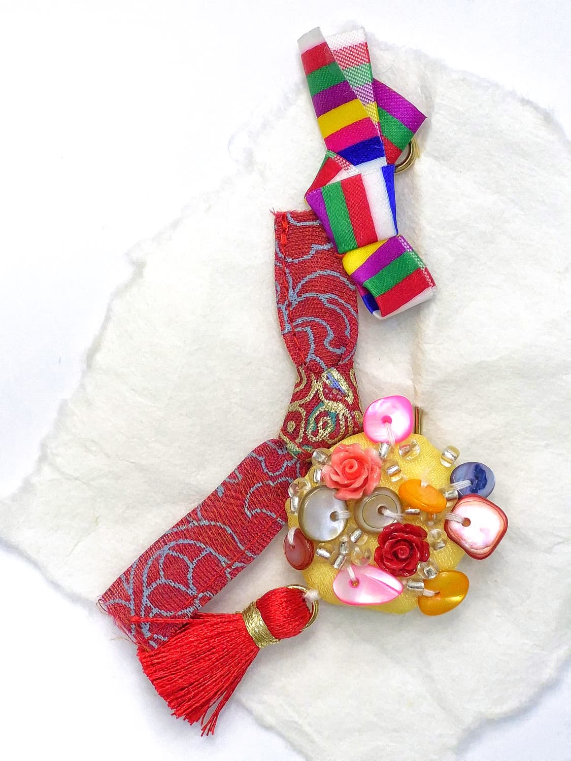 [브로치] 자개 saekdong brooch v red 상품이미지4