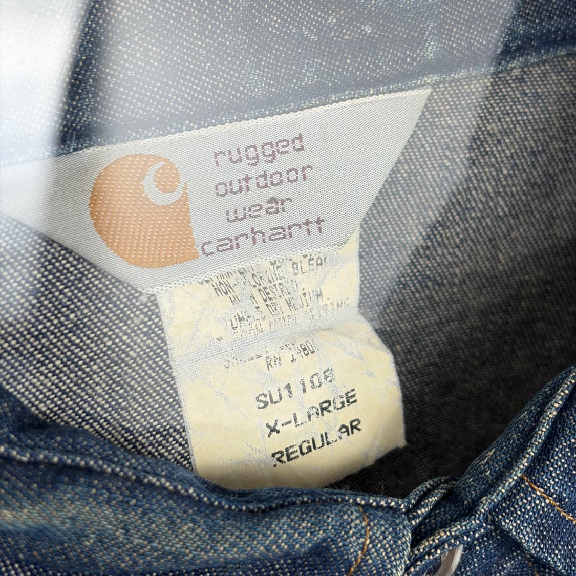 칼하트 데님 청 워크 셔츠 상품이미지3