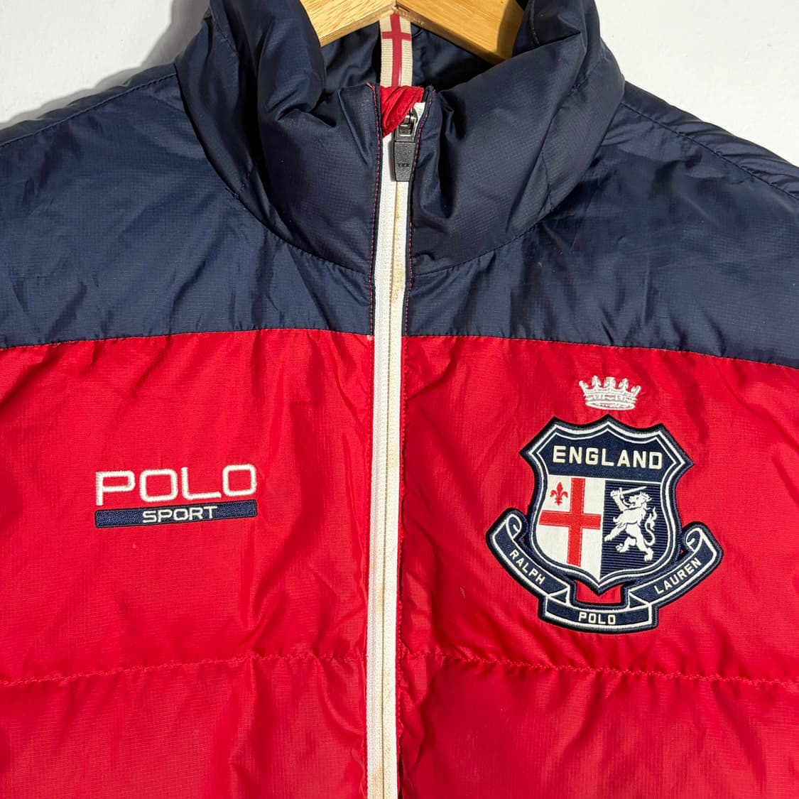 폴로 스포츠 빈티지 레드 & 네이비 패딩 베스트 (무료배송) 상품이미지3