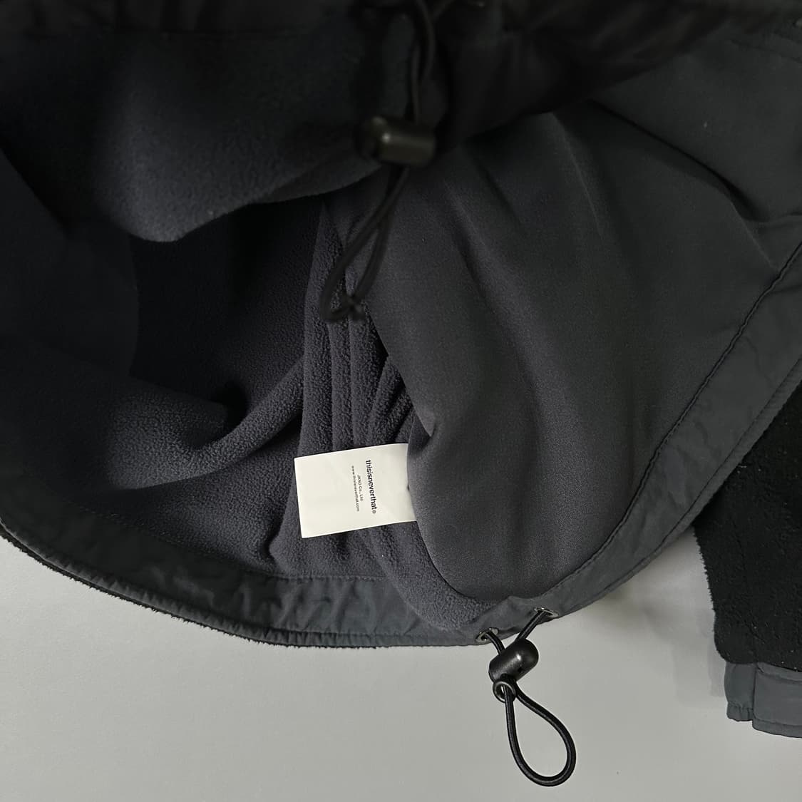 디스이즈네버뎃 디네뎃 후리스 집업 블랙 M [013106] 상품이미지6