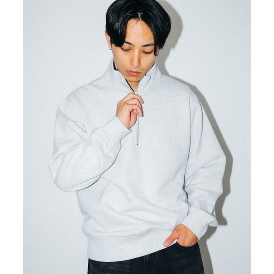 빔즈 BEAMS Half Zip Sweat 상품이미지5