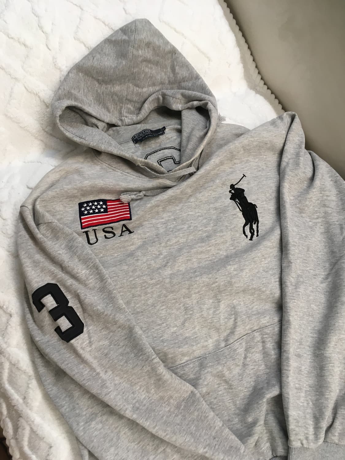폴로 빅포니 성조기 후드티 상품이미지1