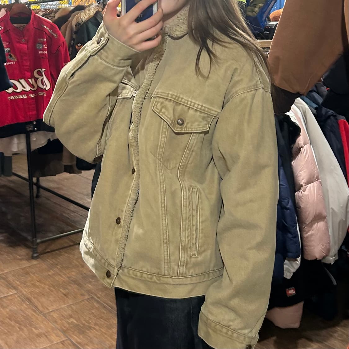 [HI] 리바이스 셰르파 자켓 베이지 상품이미지3