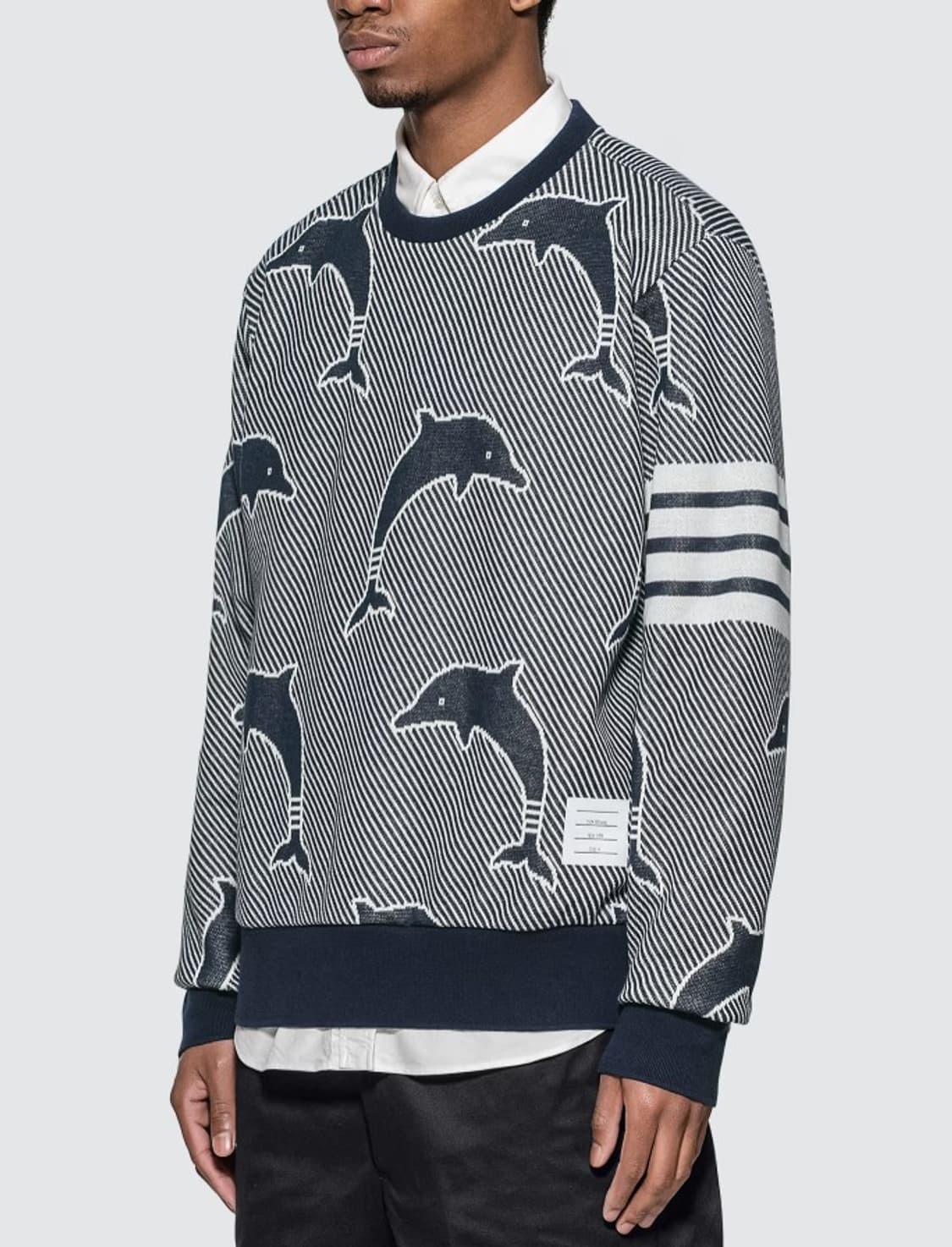 톰브라운 하프 드롭 돌핀 스웻 셔츠 PN8919 상품이미지2