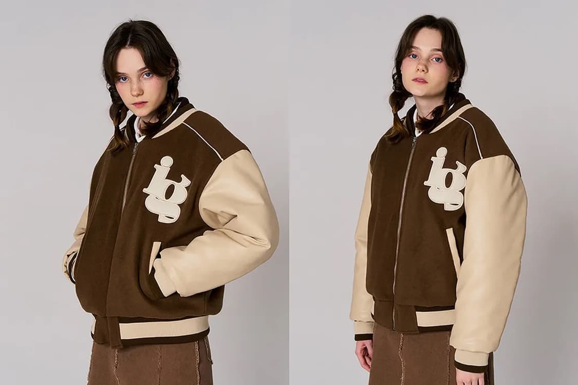 lilligo 일리고 바시티 자켓 브라운 상품이미지2