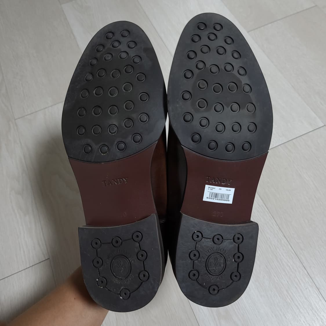 270 ) 새상품 텐디 남성 소가죽 Y팁 더비슈즈 상품이미지6