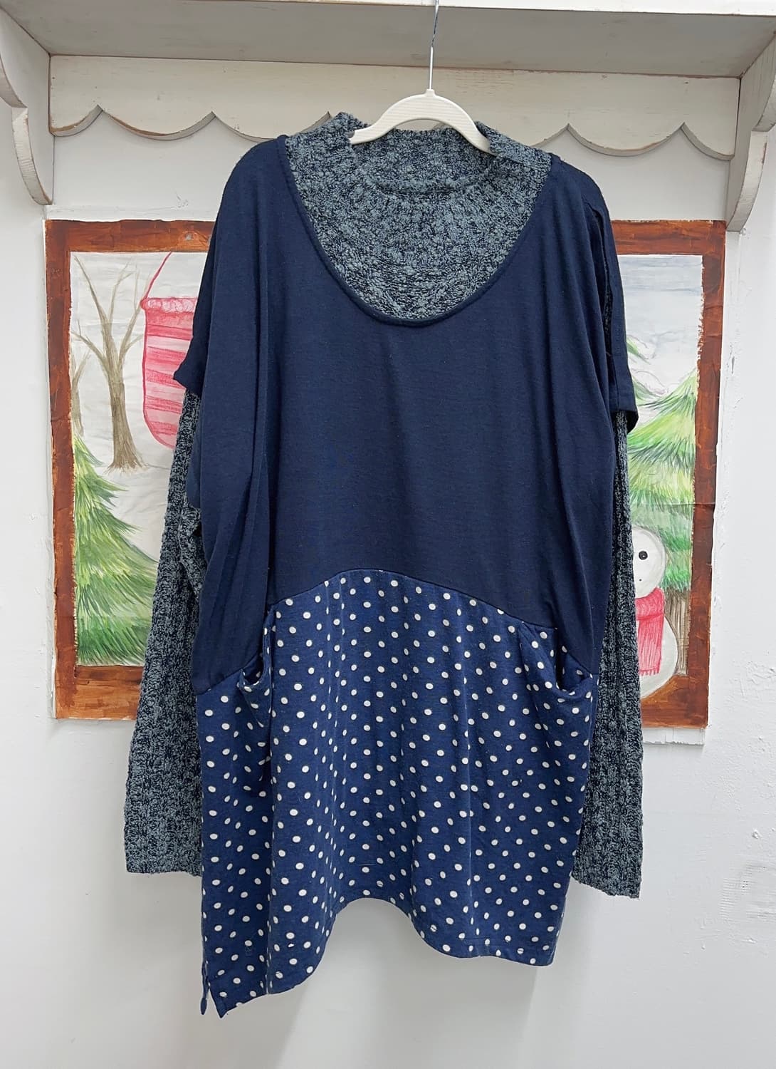 💙하구미의 도트 코디세트💙 레이어드 그런지 러블리 에스닉 일본빈티지 상품이미지2