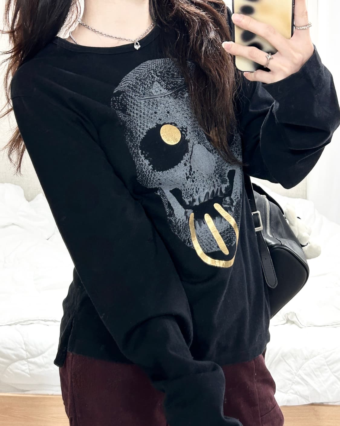 비비안웨스트우드 스컬 블랙 롱슬리브 상품이미지4