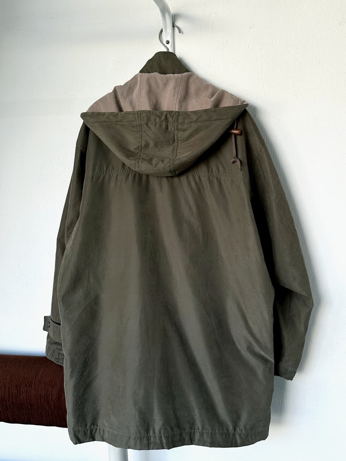 Soft fabric mil design hooded coat 상품이미지5