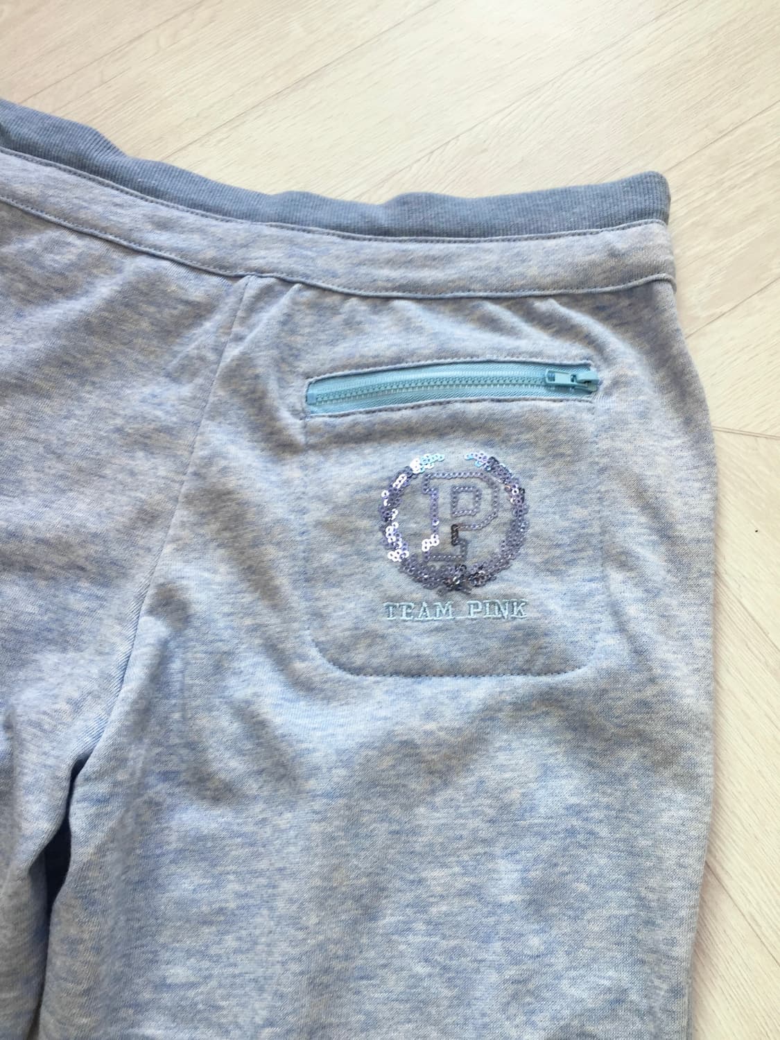 Blue  Mélange Stitch Detail Traning PT 상품이미지4