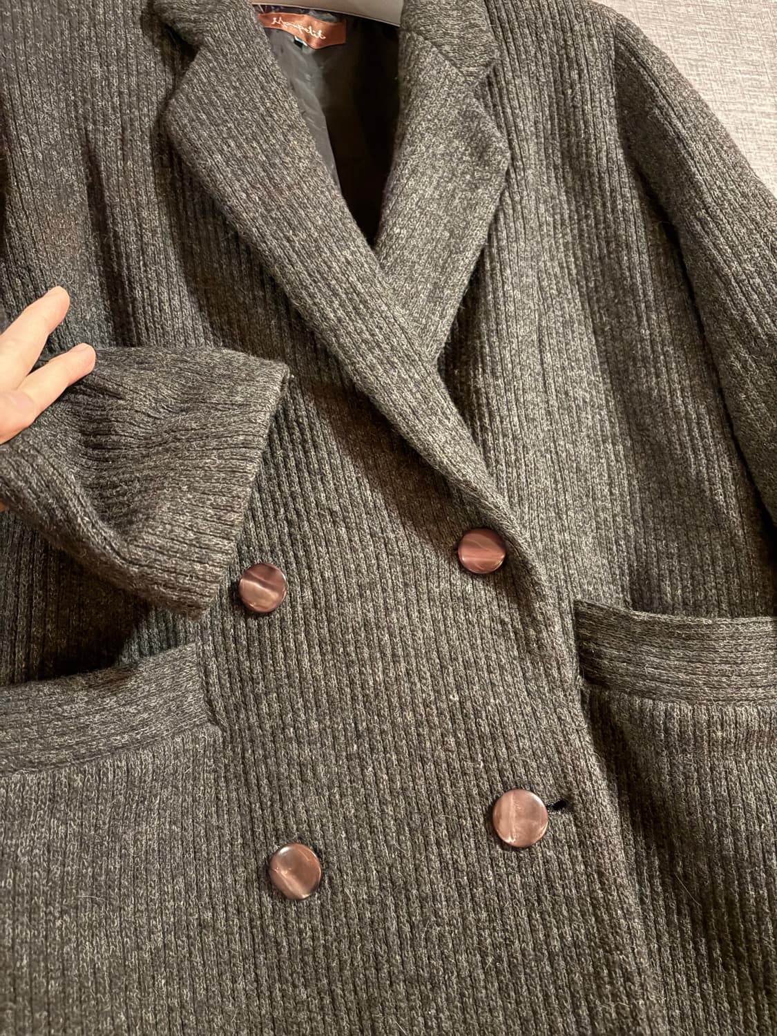 Moupetit 두께감있는 회색 자켓 JAPAN 상품이미지3