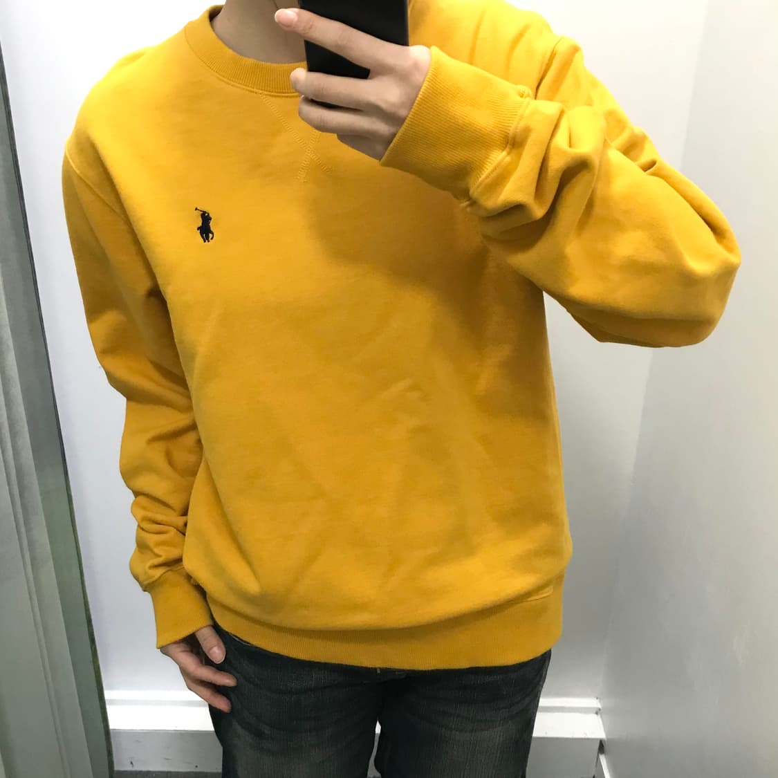 폴로 옐로우 맨투맨 상품이미지4