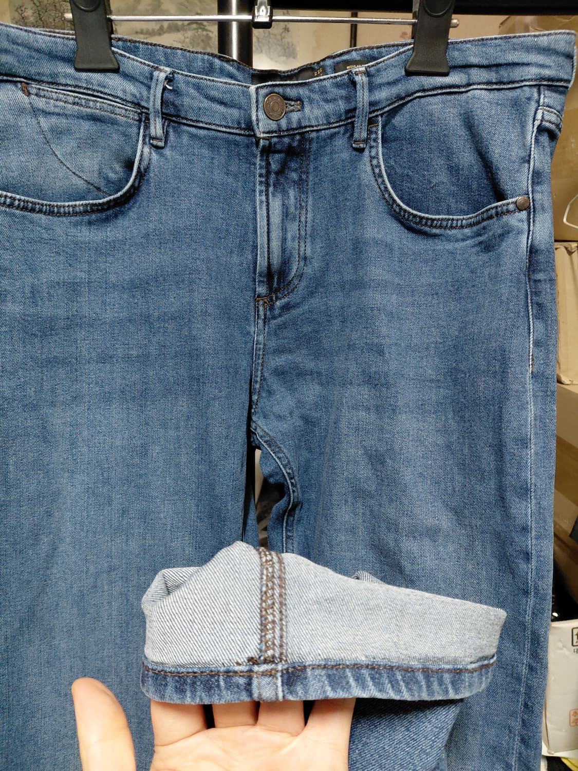 [마시모두띠]레귤러핏 데님 청바지 유럽42(35)사이즈 상품이미지7