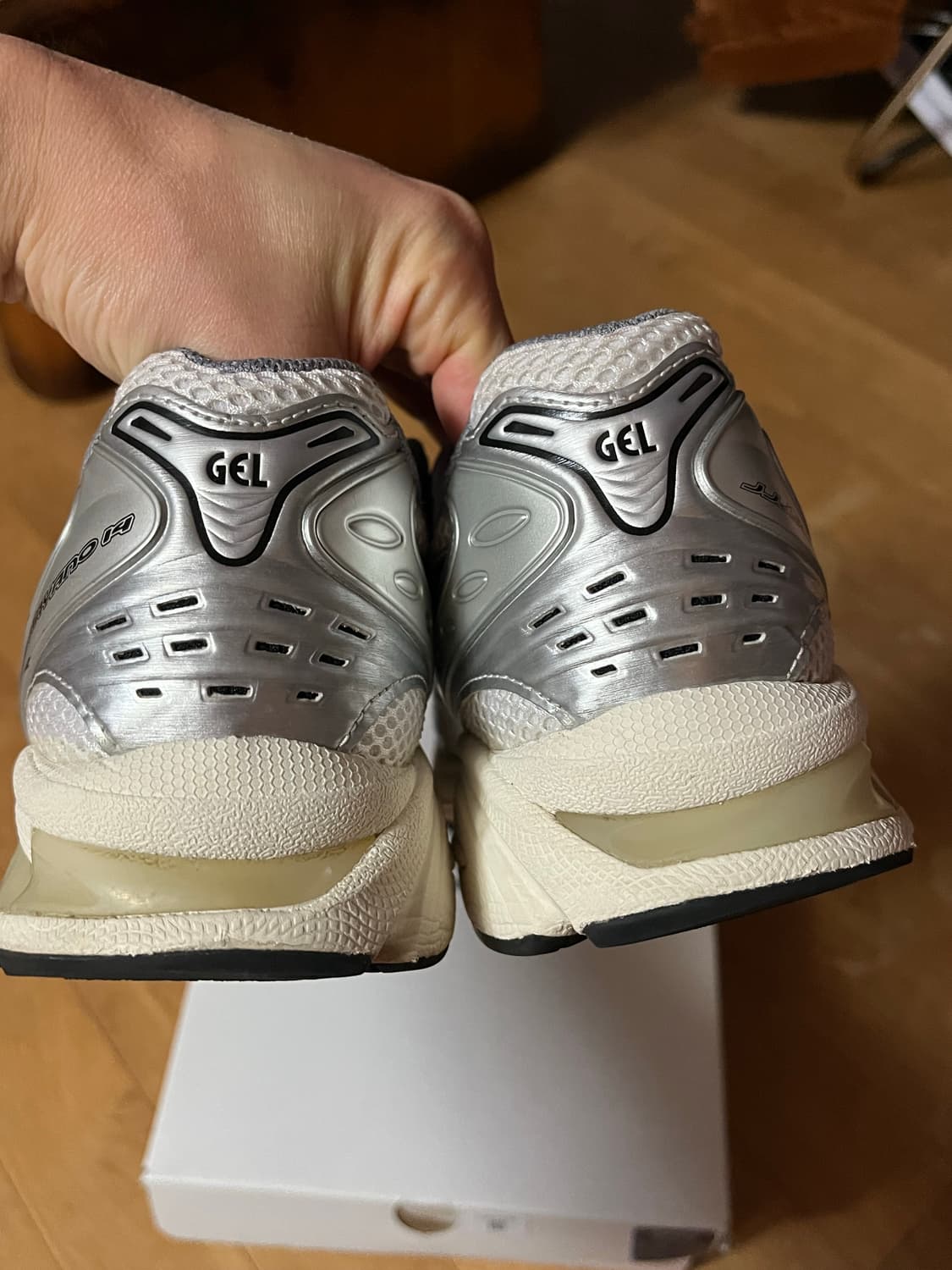 아식스 X 자운드 젤카야노 14 실버 블랙 asics jjjjound 상품이미지7