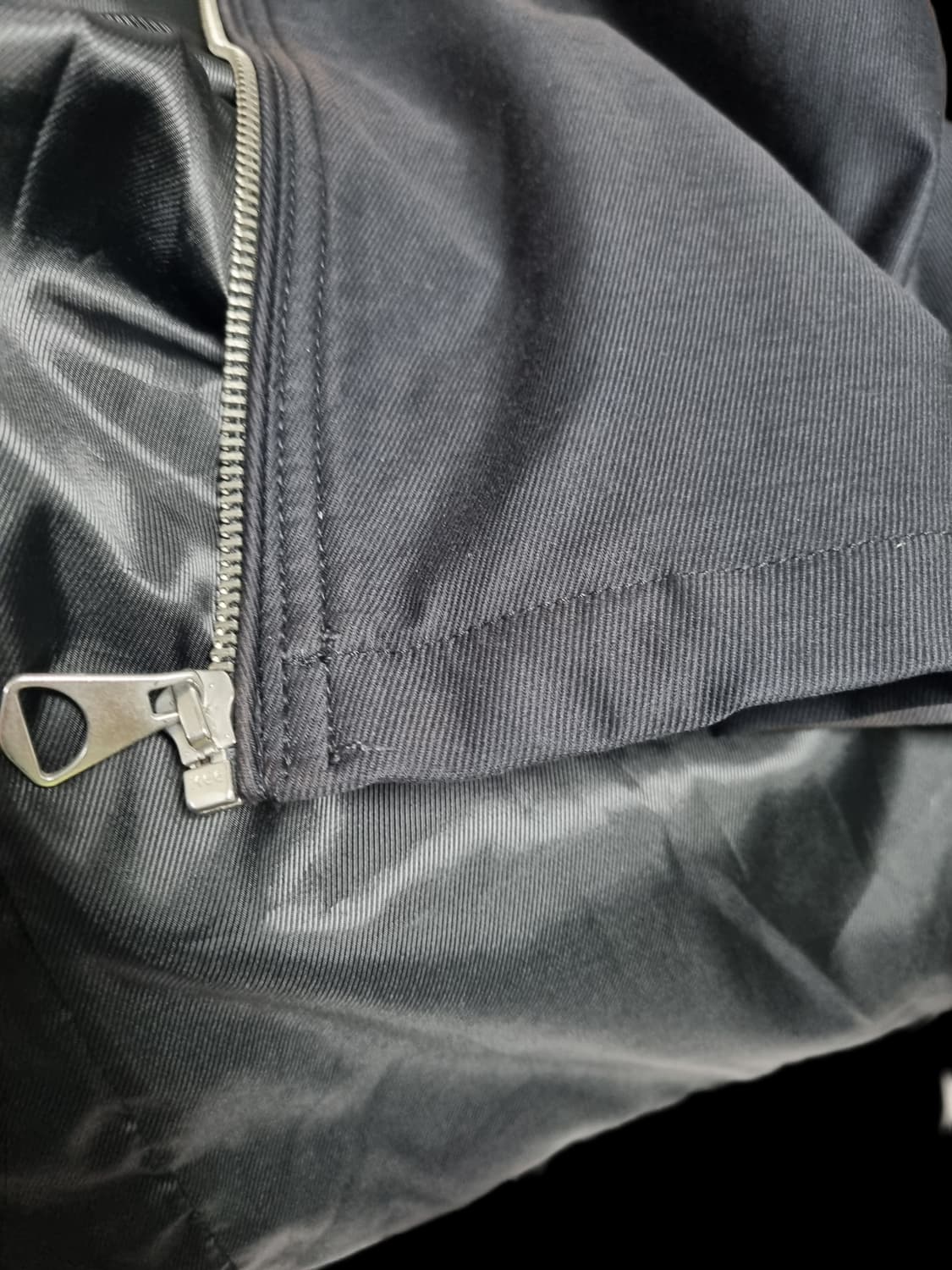 H&M 흐앤므 어첸엠 코튼 블루종 블랙 라지 L 상품이미지5