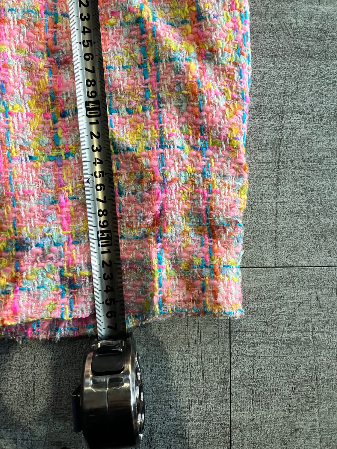 일본빈티지 Museeduji 핀터깔y2k 보헤미안 트위드 미디스커트 상품이미지3