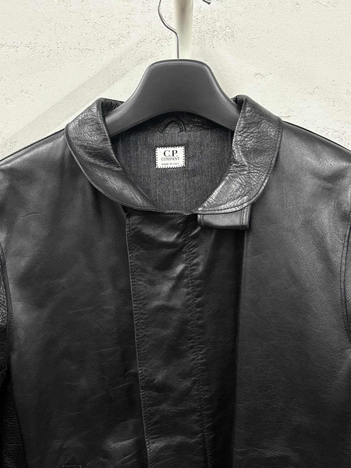 C.P 씨피컴퍼니 리얼레더 가죽자켓 블랙 상품이미지5