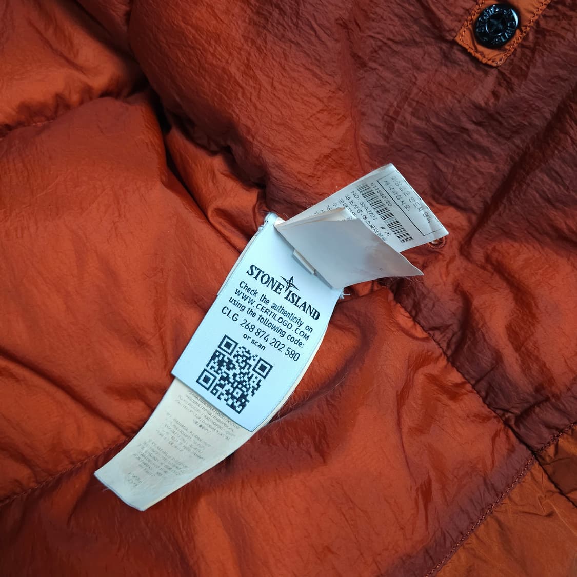 스톤아일랜드 가먼트다이드 크링클랩스 패딩 90 상품이미지9