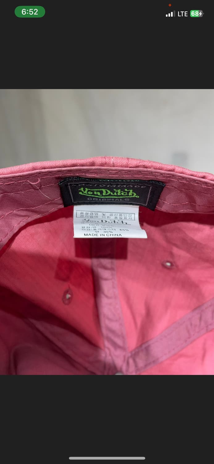 본더치 핑크 볼캡 모자 상품이미지5