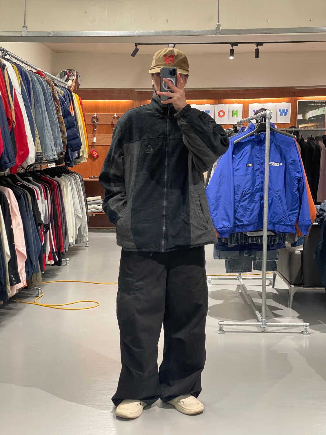 빈티지 리버시블 플리스 바람막이 자켓  상품이미지4